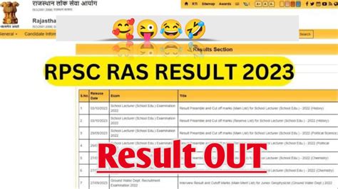 rpsc result by roll number|RPSC RAS Result 2023 Out: Direct Link to Download .